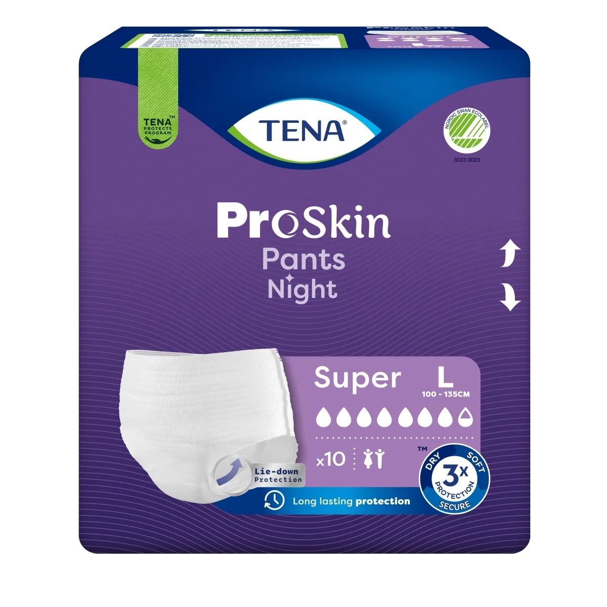 TENA Pants Night Super biksītes L izmērs, 10 gab. - Produkta attēls