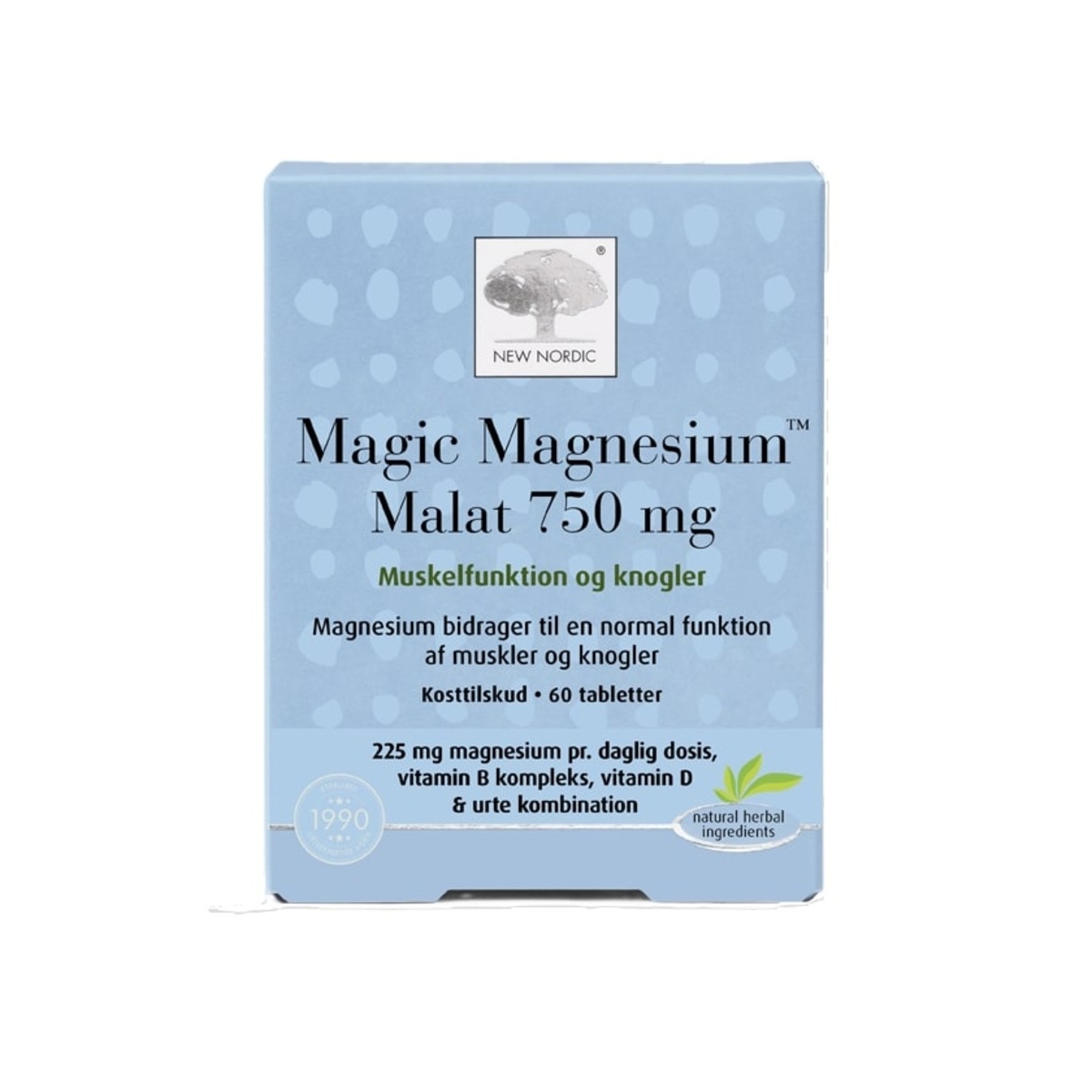 NEW NORDIC Magic Magnesium Malate tabletes, 60 gab. - Produkta attēls