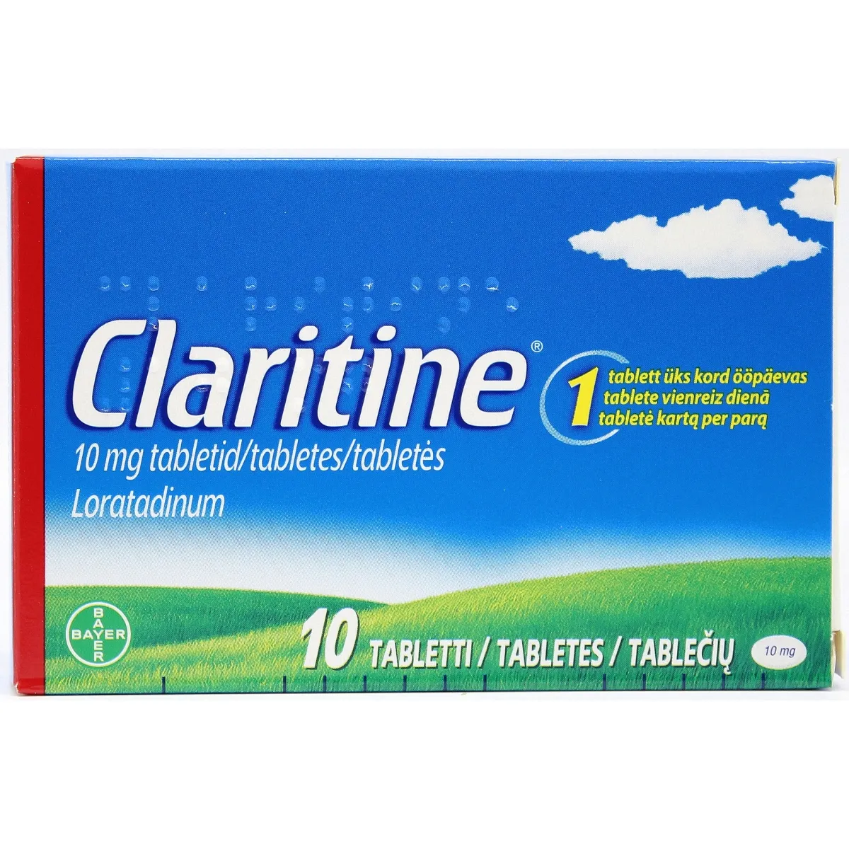 CLARITINE 10MG TABLETES N10 - Produkta attēls