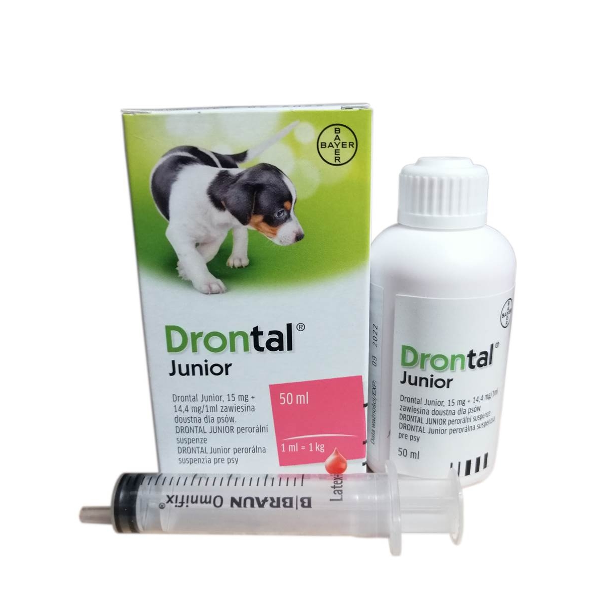 DRONTAL PUPPY SUSP 50ML KUCĒNIEM - Produkta attēls