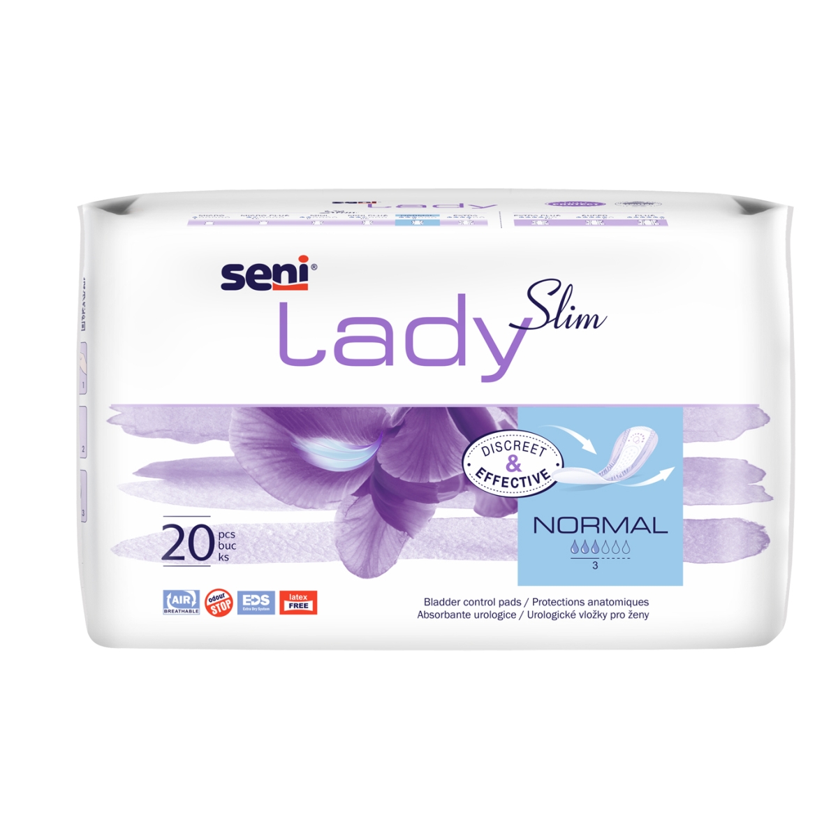 SENI LADY Slim Normal uroloģiskie ieliktņi, 20 gab. - Produkta attēls