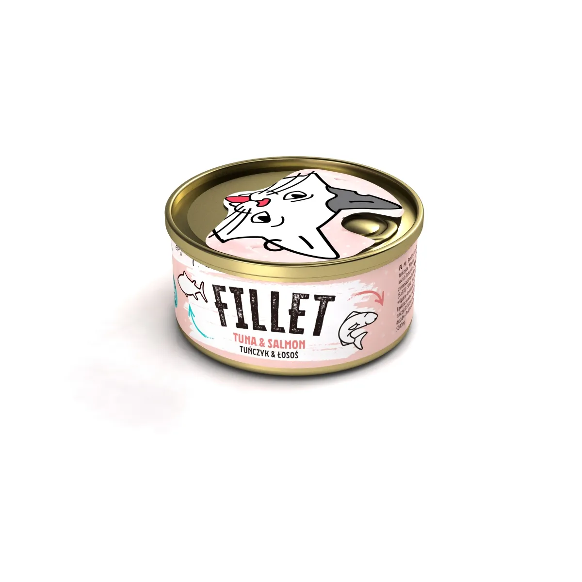MR.BANDIT CAT FILLET KONS TUNA/SALMON /TUN/LASIS FILEJA 80G /1698 - Produkta attēls