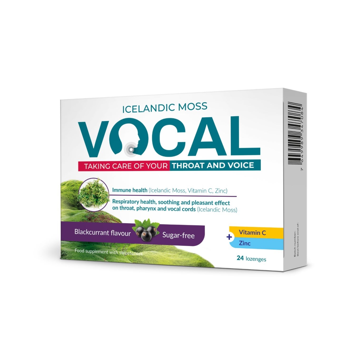 VOCAL pastilas ar upeņu garšu, 24 gab - Produkta attēls