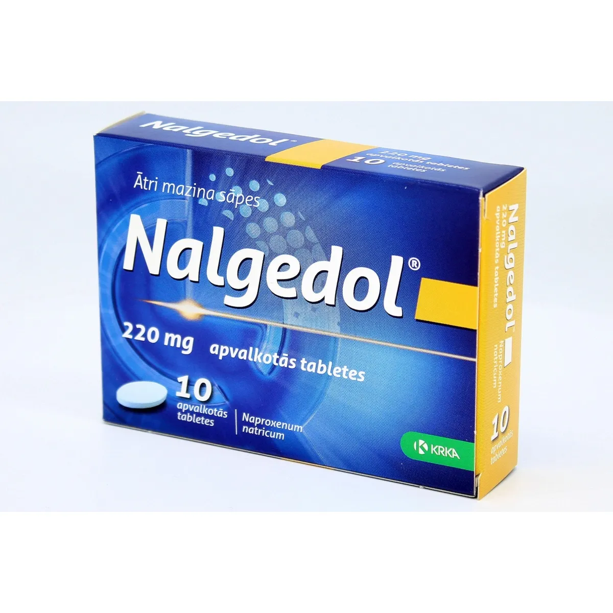 NALGEDOL 220 mg tabletes, 10 gab. - Produkta attēls