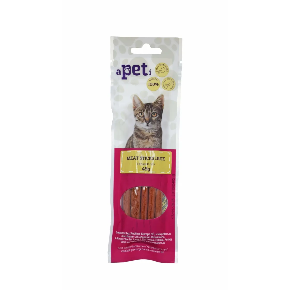APETI PĪLES GAĻAS DESIŅAS KAĶIEM 45G - Produkta attēls