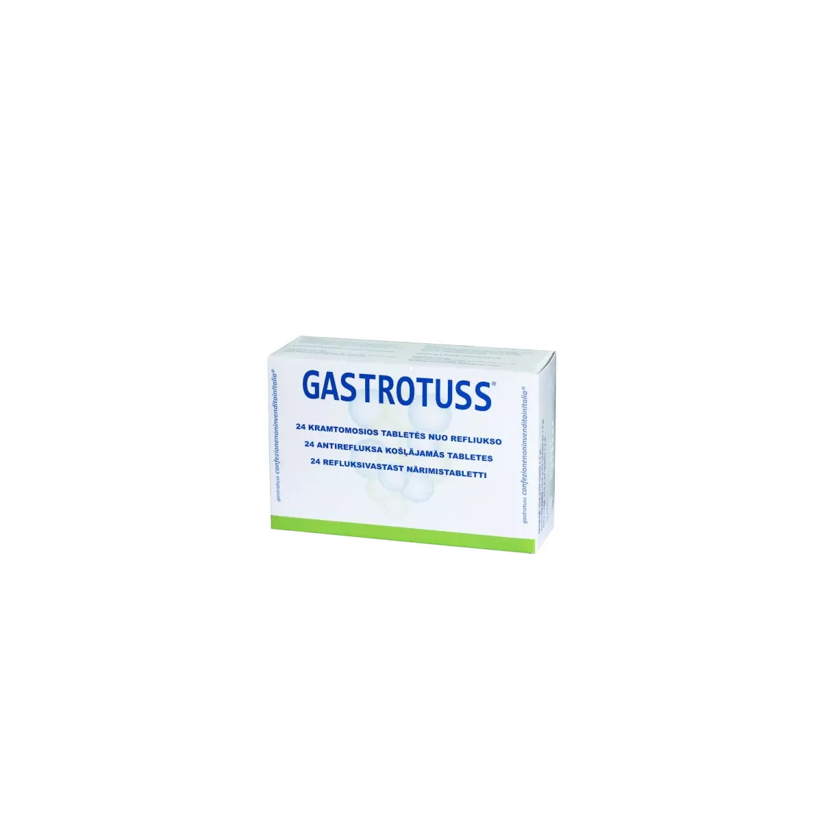 GASTROTUSS antirefluksa košļājamās tabletes, 24 gab. - Produkta attēls 1