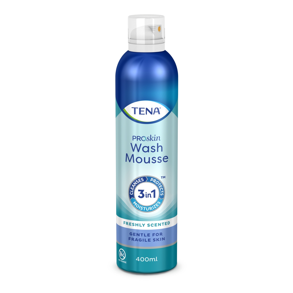 TENA Wash Mousse ProSkin mazgāšanas attīrošās putas, 400 ml - Produkta attēls