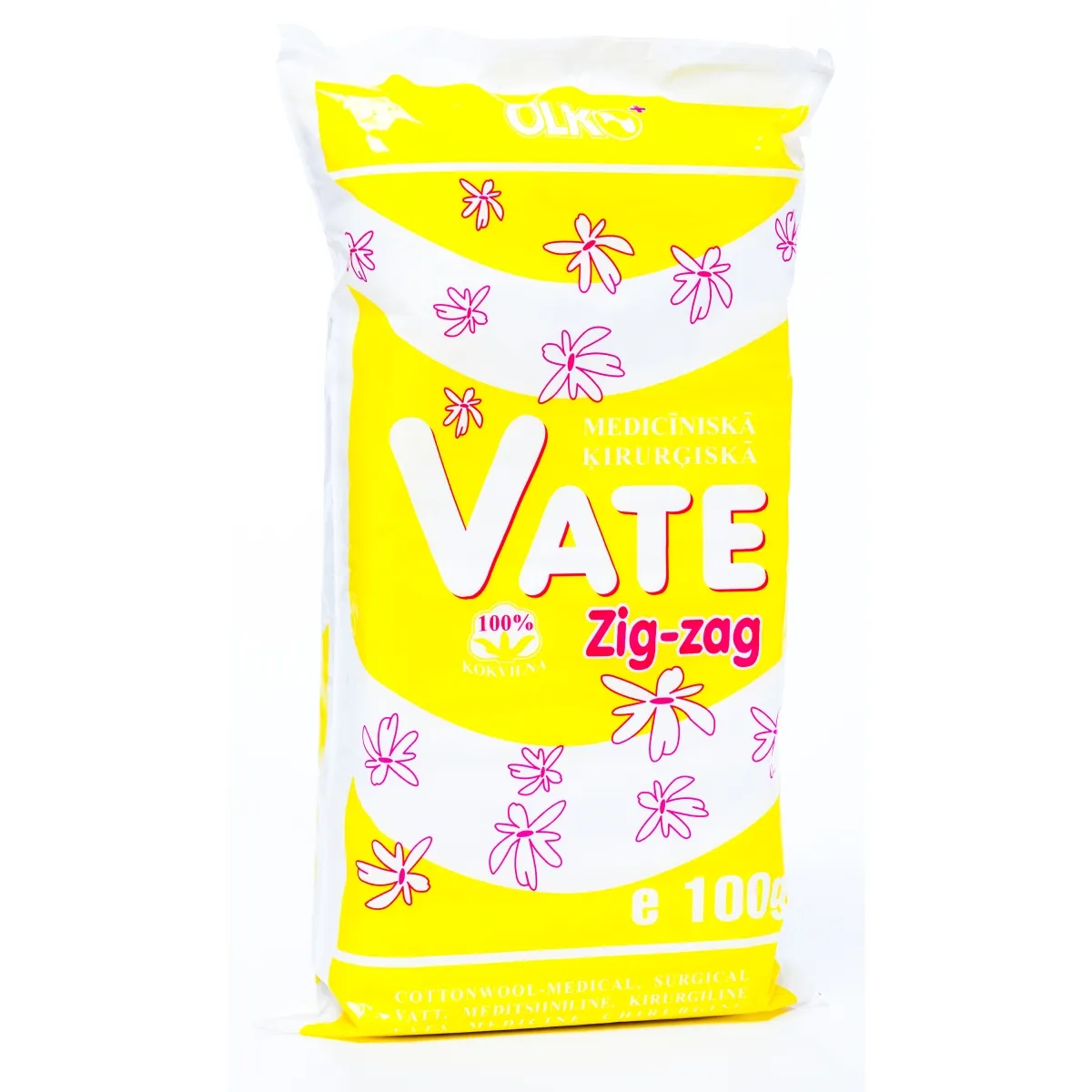VATE MEDICĪNISKĀ ZIG-ZAG 100G (OLKO) - Produkta attēls
