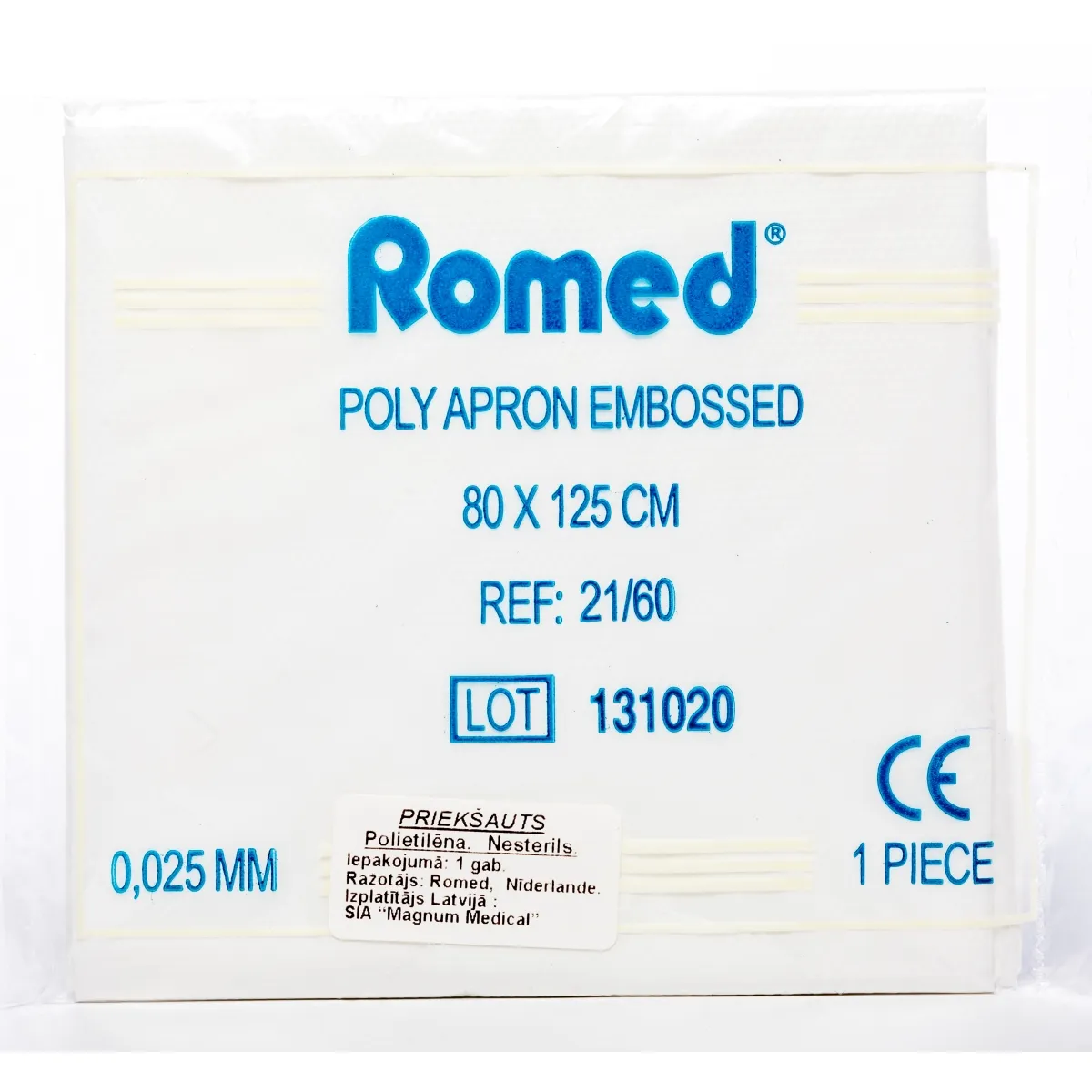 PRIEKŠAUTS POLIETIL.NESTERILS 80x125CM N1 - Produkta attēls