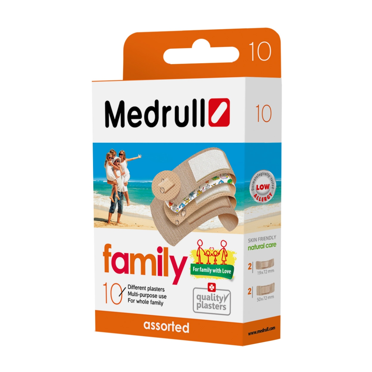 MEDRULL plāksteris "Family Pak", 10 gab - Produkta attēls