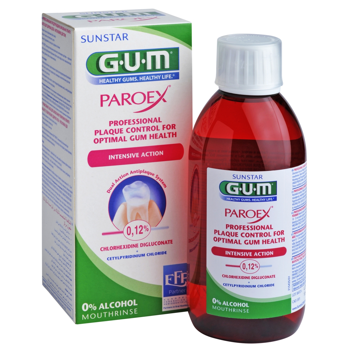 GUM® Paroex mutes skalotājs 0,12% CHX+CPC, 300 ml - Produkta attēls