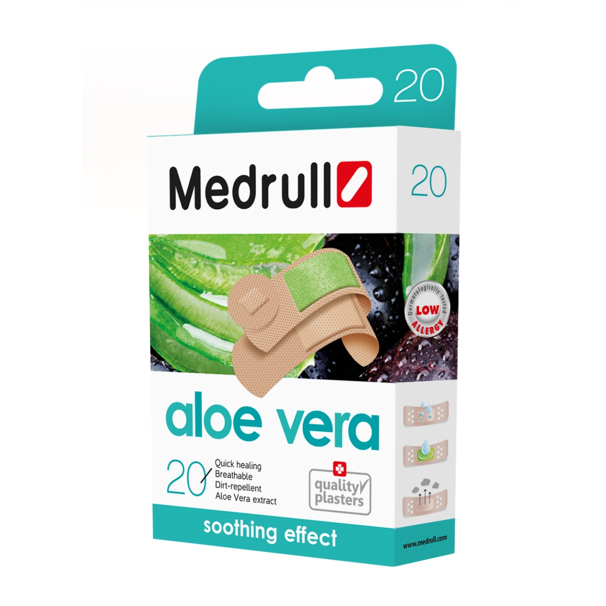 MEDRULL plāksteris "Aloe Vera", 20 gab - Produkta attēls