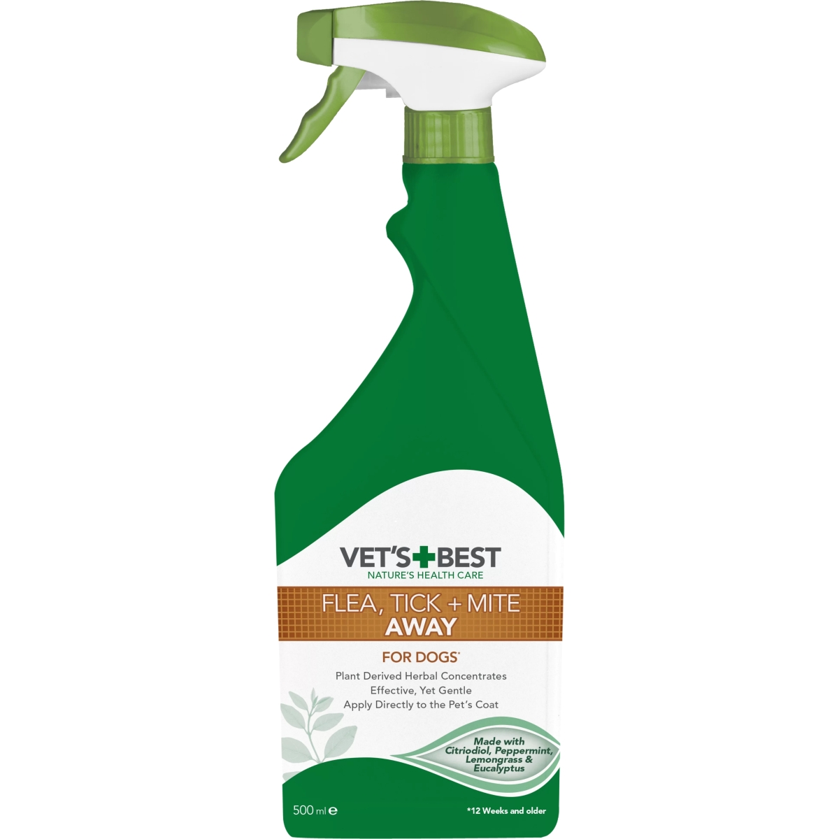 VETS BEST LĪDZ. ĒRČU, BLUSU ATBAIDĪŠANAI 500ML SUŅIEM - Produkta attēls