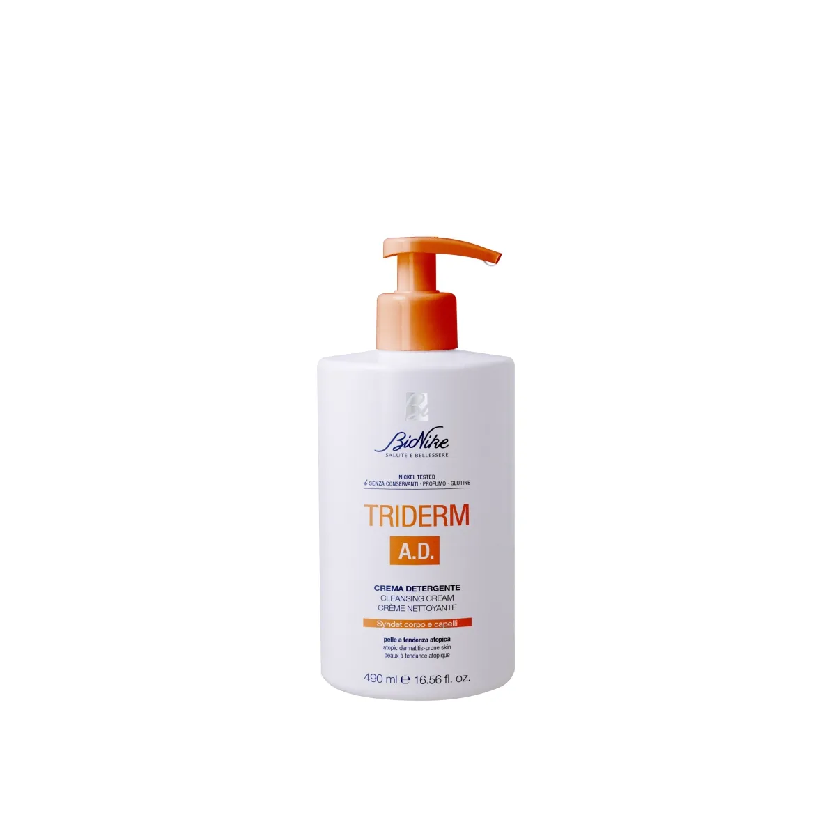 BIONIKE Triderm A.D. attīrošs krēms, 500 ml - Produkta attēls