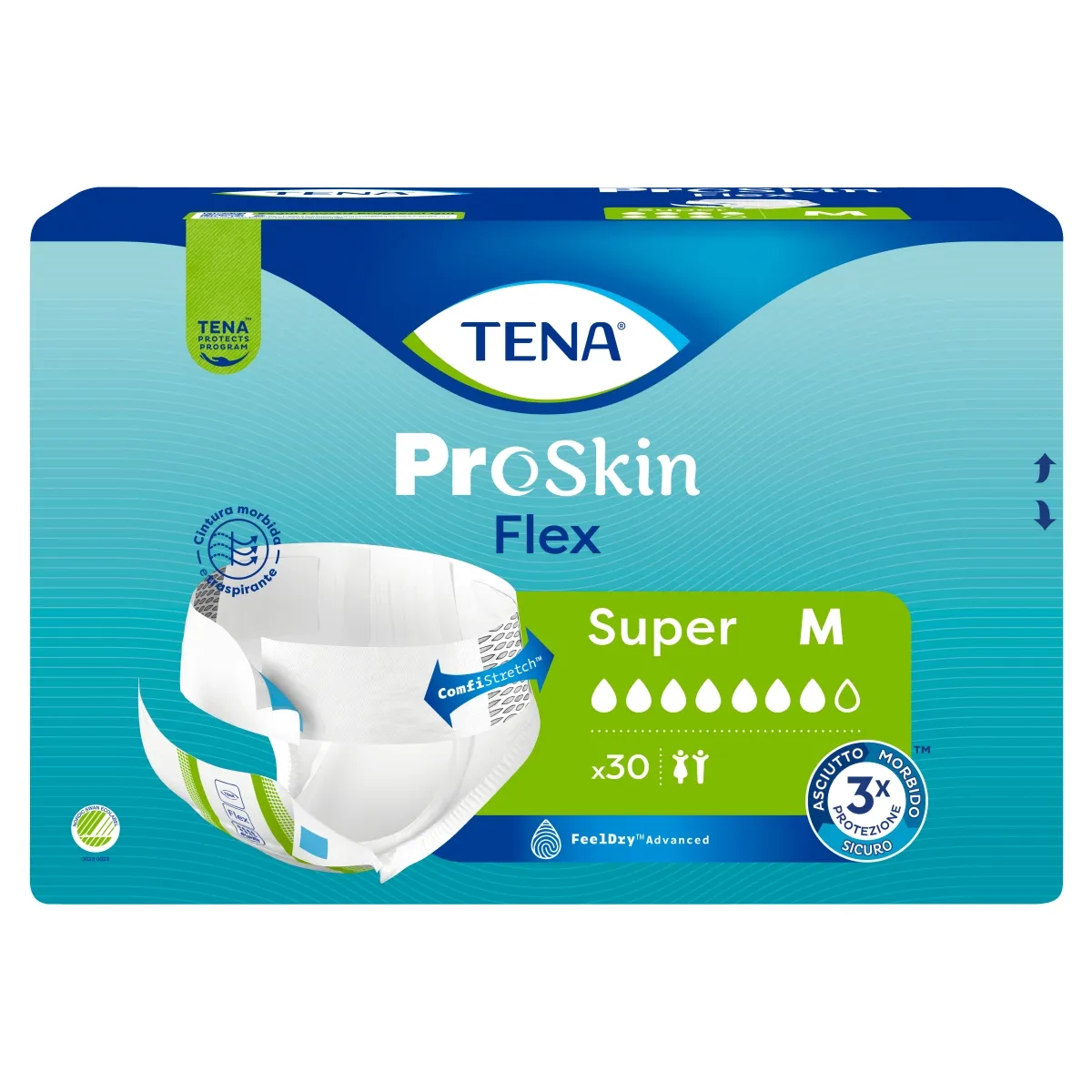 TENA Flex Super jostiņbikses M izmērs, 30 gab. - Produkta attēls