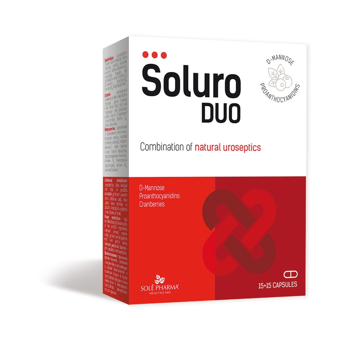 Soluro DUO kapsulas, 15 gab + 15 gab - Produkta attēls