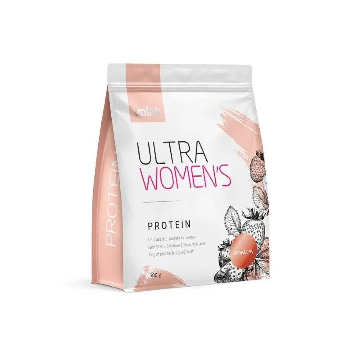 VPLAB Ultra Women's Protein Strawberry pulveris 500g - Produkta attēls