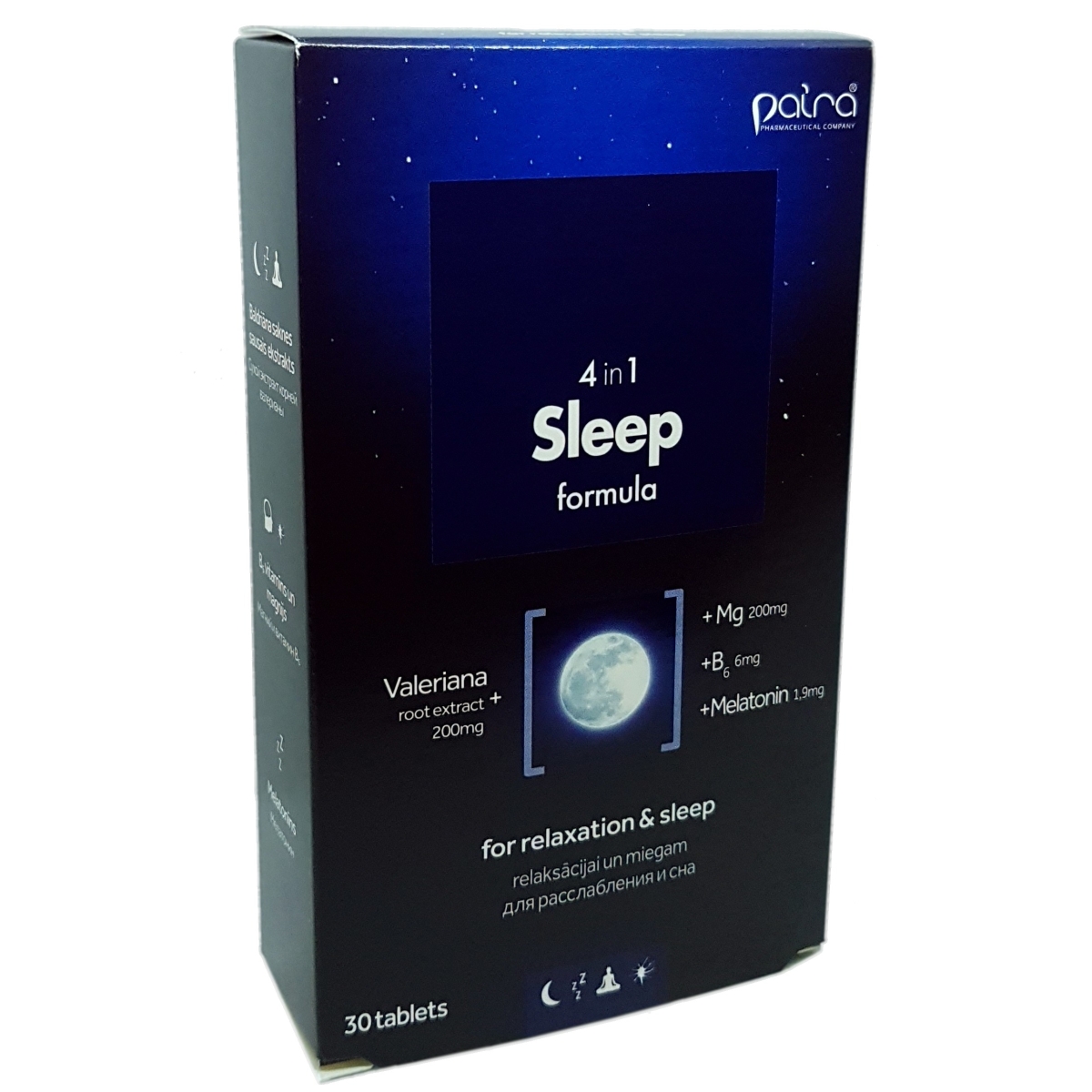 SLEEP FORMULA “4 in 1” tabletes, 30 gab. - Produkta attēls