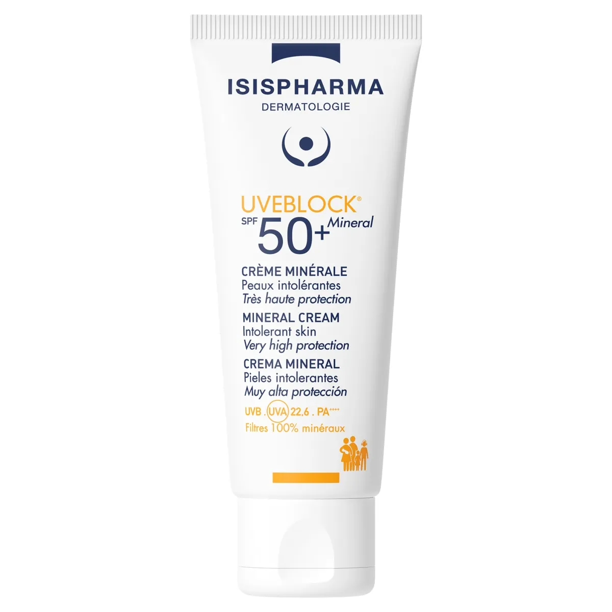 ISISPHARMA Uveblock SPF50+ Mineral Invisible krēms, 40 ml - Produkta attēls