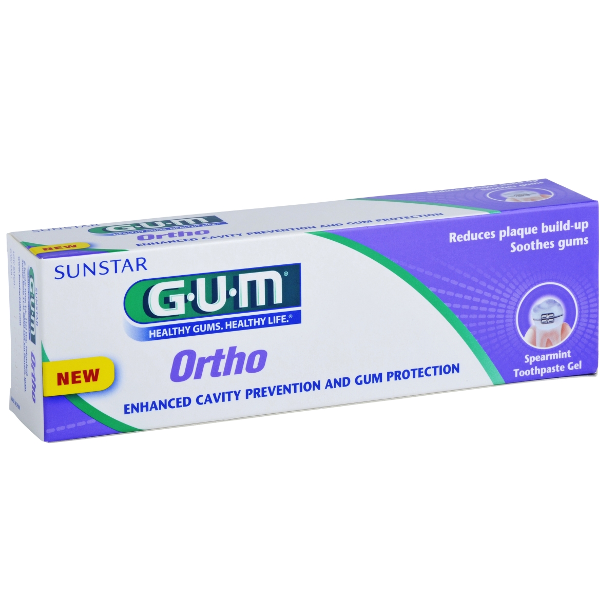 GUM® Ortho zobu pasta-gels, 75 ml - Produkta attēls