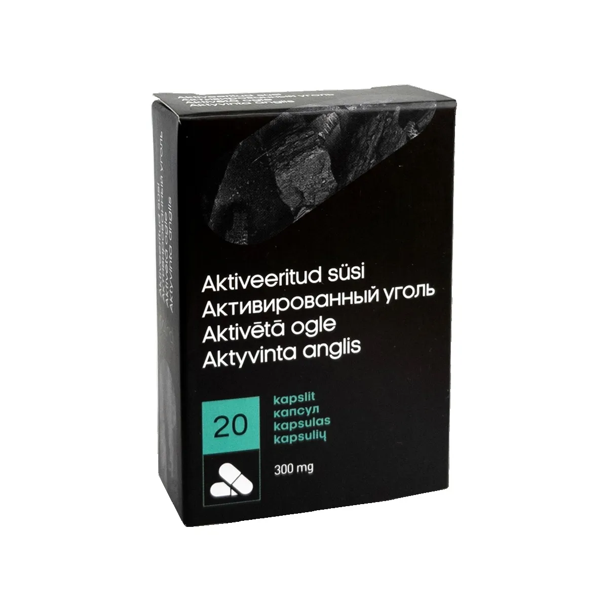 AKTIVĒTĀ OGLE 300mg kapsulas, 20 gab - Produkta attēls