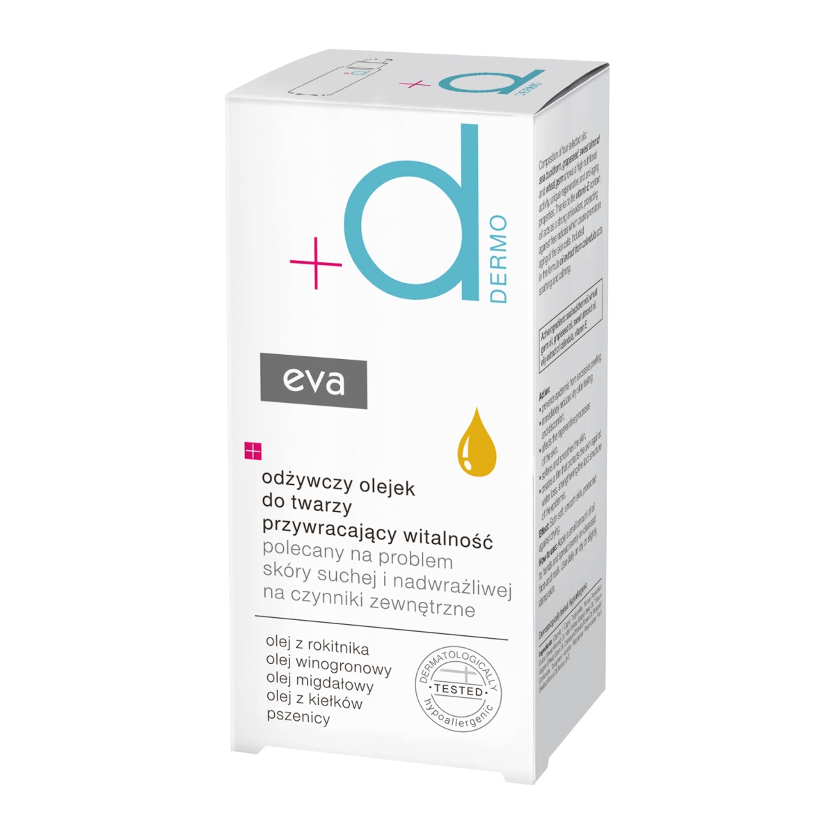 EVA DERMO barojoša eļļa sausai sejas ādai, 30 ml - Produkta attēls