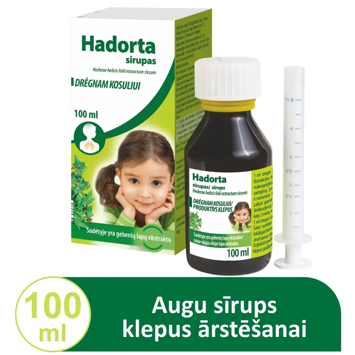HADORTA SĪRUPS 27,78 MG/5 ML 100ML - Produkta attēls 1