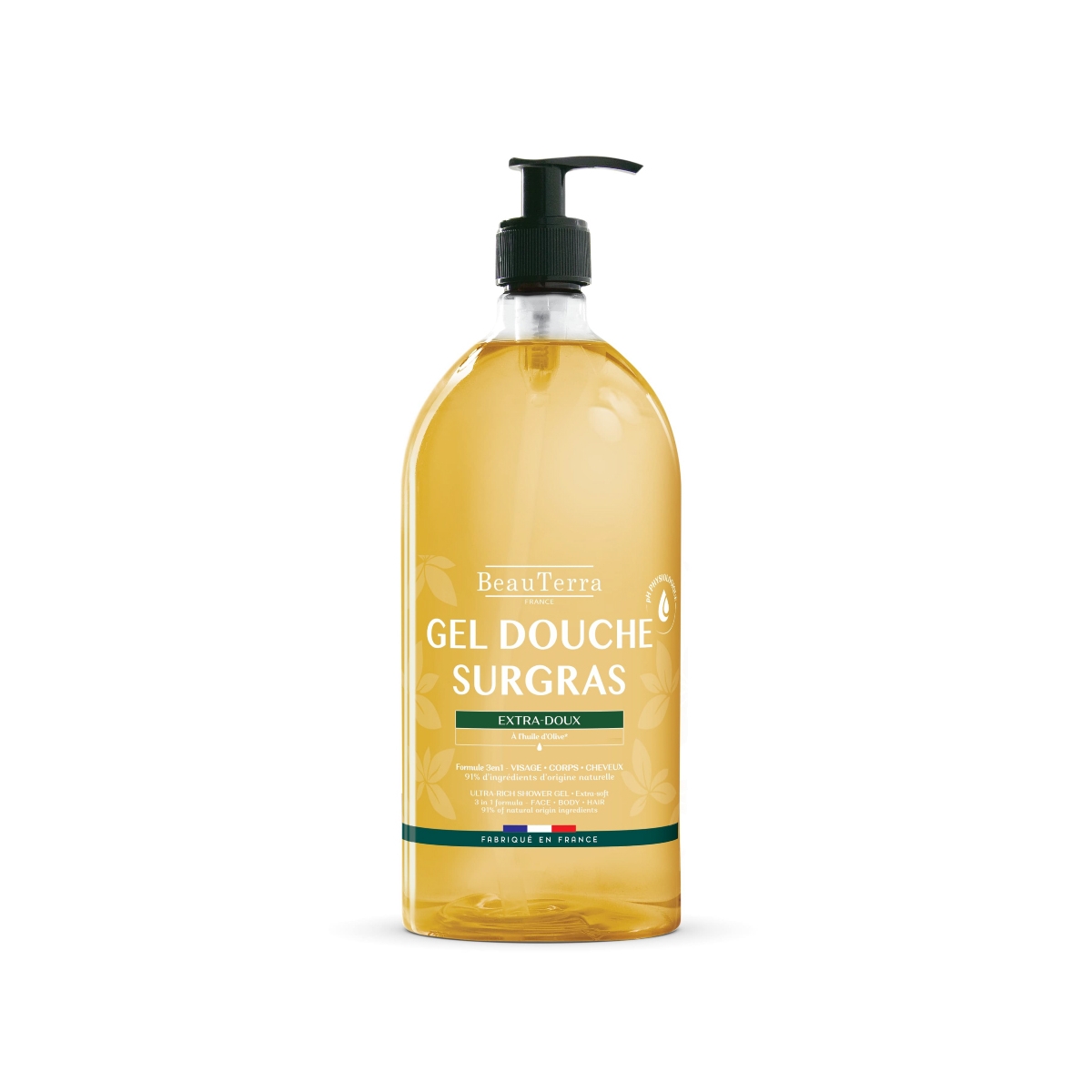 BEAUTERRA īpaši saudzīgs barojošs dušas gēls, 1 l - Produkta attēls