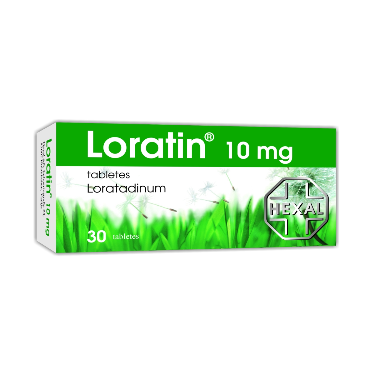 LORATIN 10MG TBL N30 HEXAL - Produkta attēls