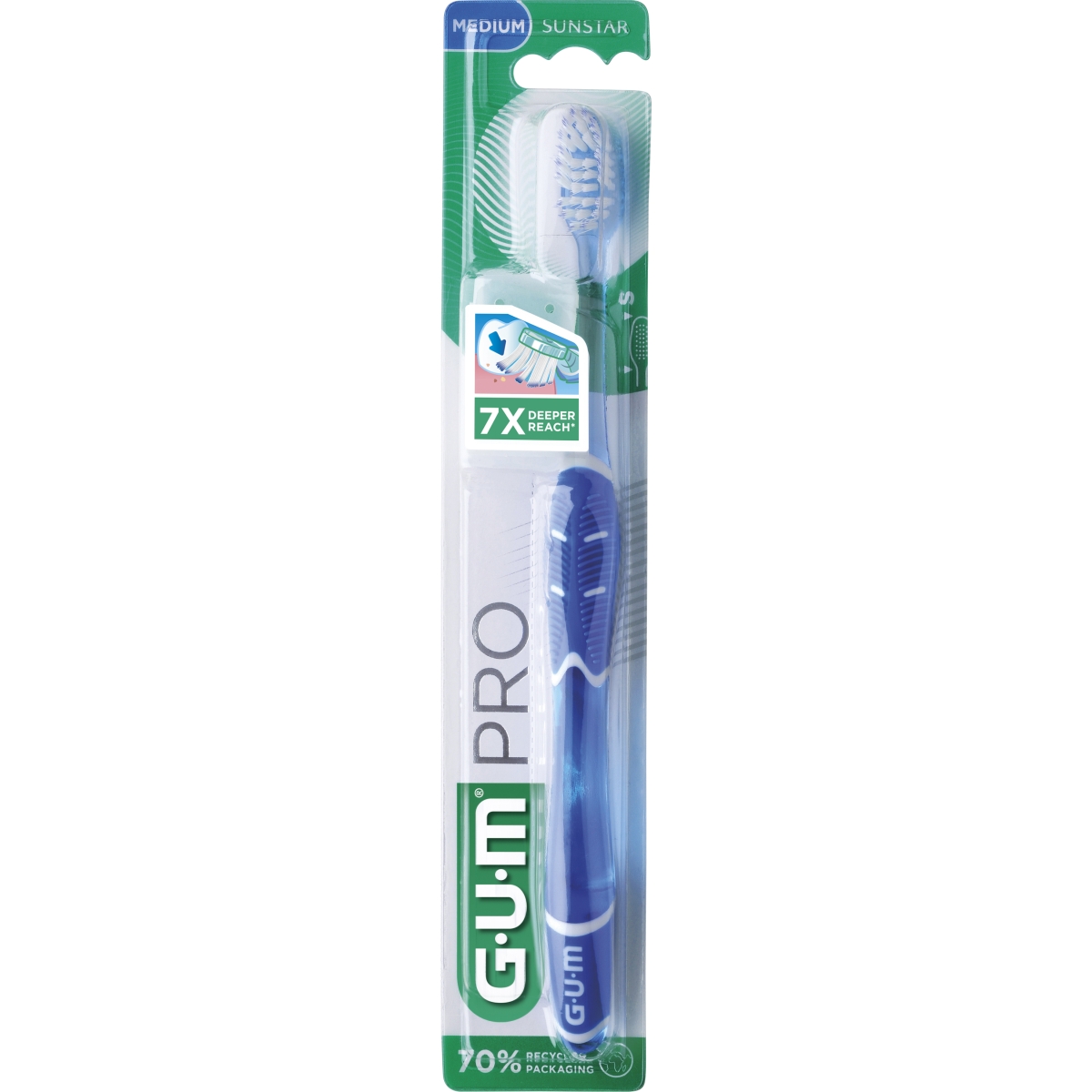 GUM® Pro zobu birste (kompakta, vidēji mīksta) - Produkta attēls
