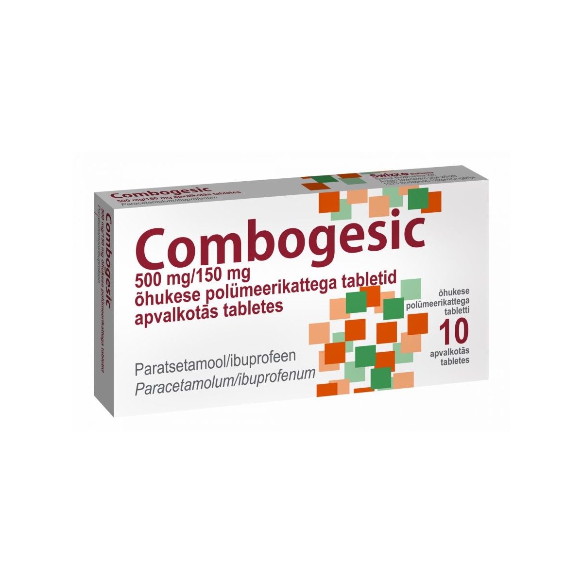COMBOGESIC 500MG/150MG TBL N10 - Produkta attēls