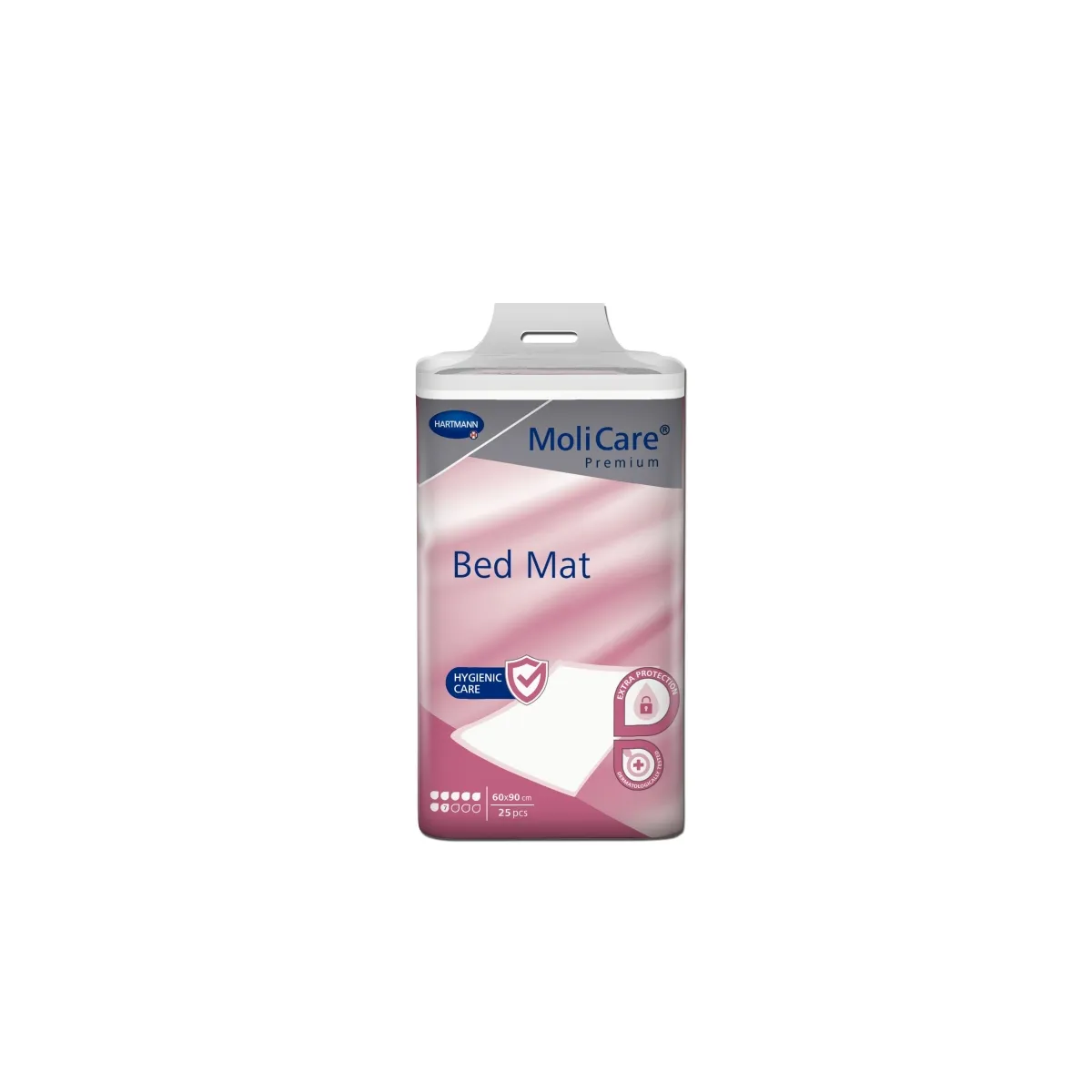 MOLICARE Prem Bed Mat palagi (7 piles, 60 x 90 cm), 25 gab - Produkta attēls
