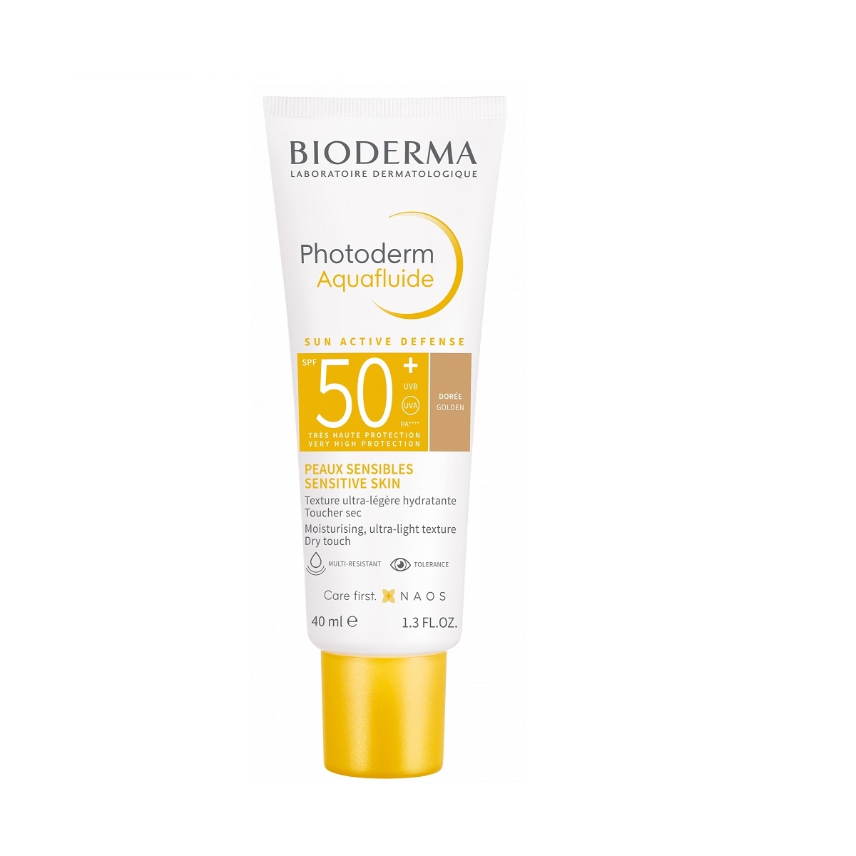 BIODERMA Photoderm Aquafluide SPF50+ akvafluīds gaišs tonis, 40 ml - Produkta attēls