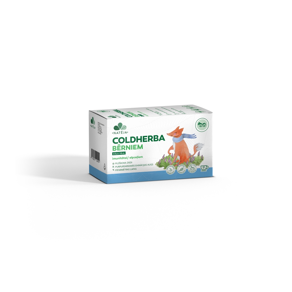 NATĒJA Coldherba Bērniem, zāļu tēja, N20 - Produkta attēls