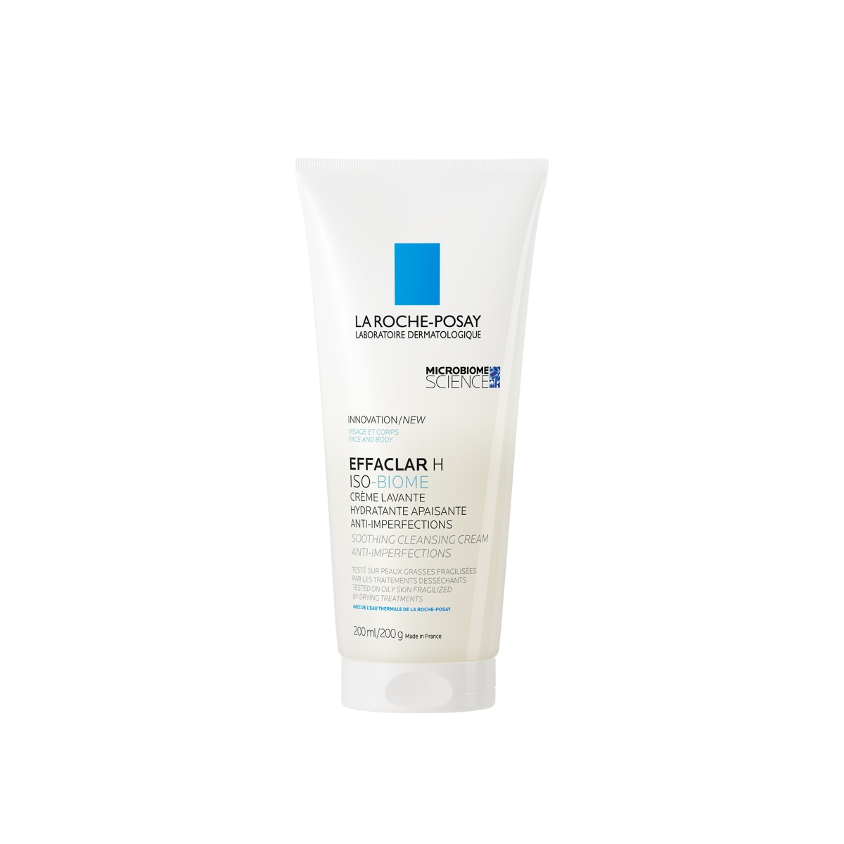 LA ROCHE-POSAY Effaclar H Iso-Biome attīrošs krēms, 200 ml - Produkta attēls