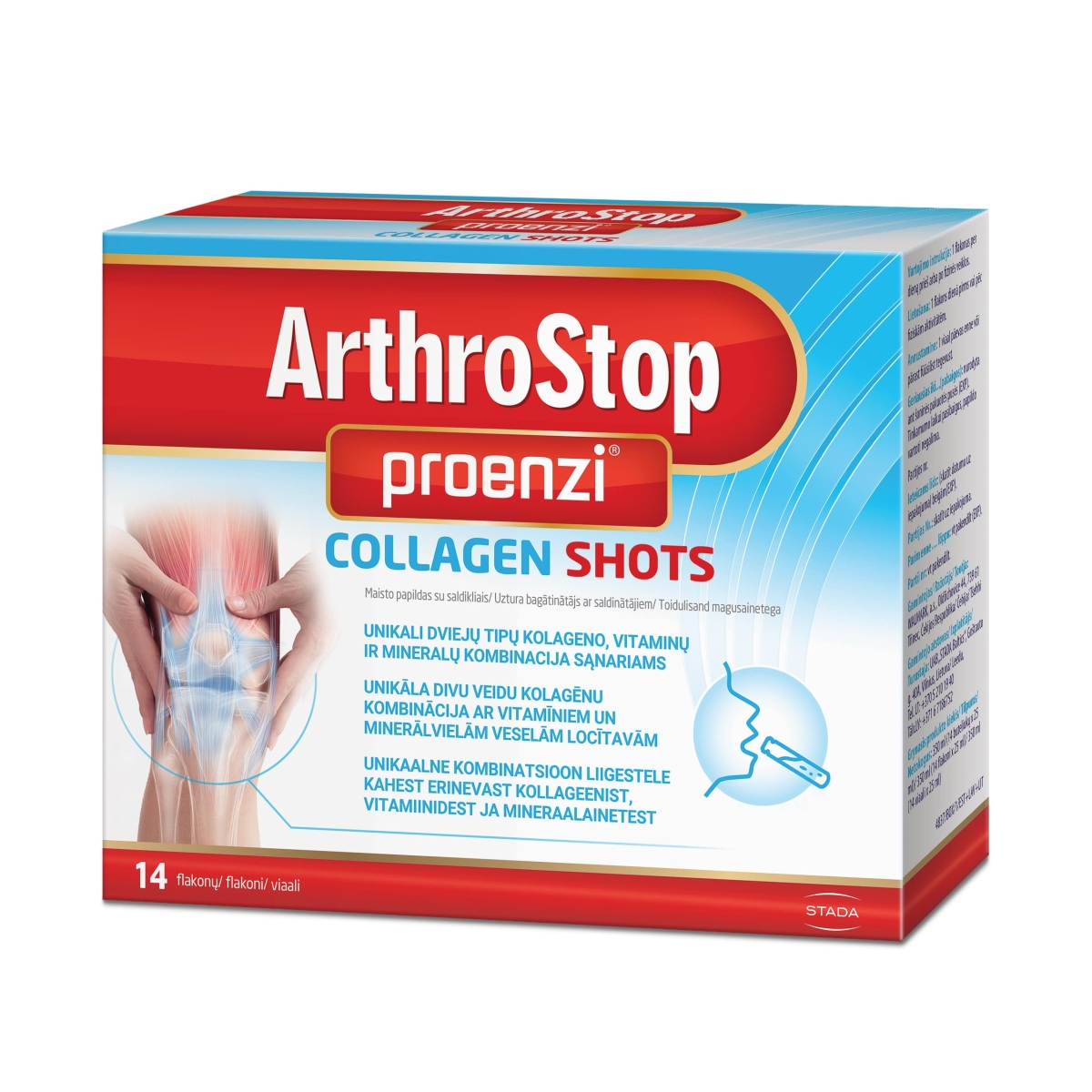 WALMARK Proenzi Arthrostop Collagen Shots 25 ml, 14 gab. - Produkta attēls