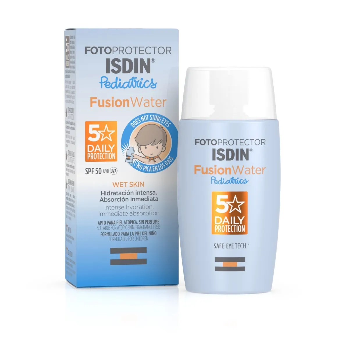 ISDIN Fotoprotector Fusion Water saules aizsargfluīds bērniem SPF50, 5 - Produkta attēls