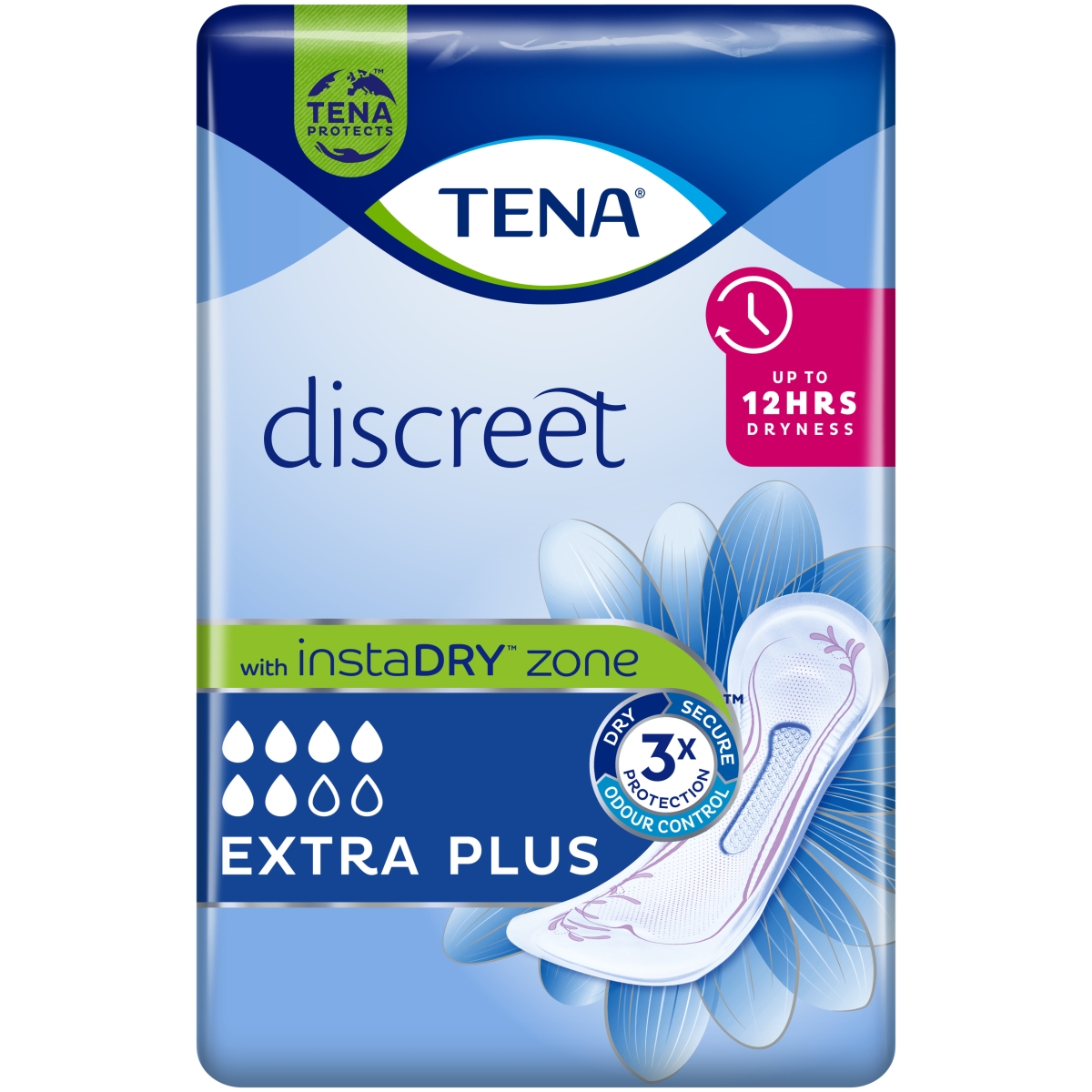 TENA Discreet Extra Plus paketes, 16 gab. - Produkta attēls