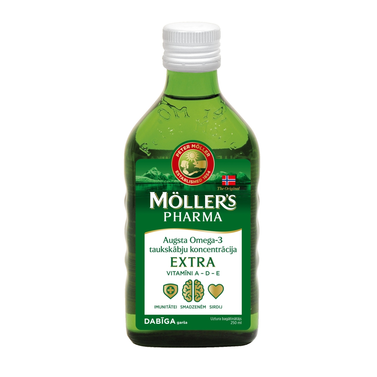 MOLLERS Pharma Extra (Premium) eļļa, 250ml - Produkta attēls