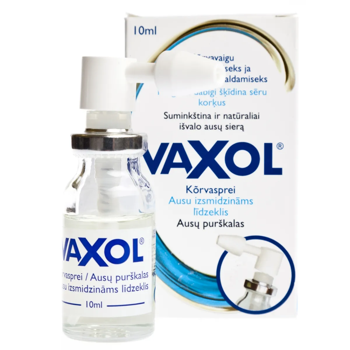 VAXOL® olīveļļas izsmidzināms līdzeklis, 10 ml - Produkta attēls