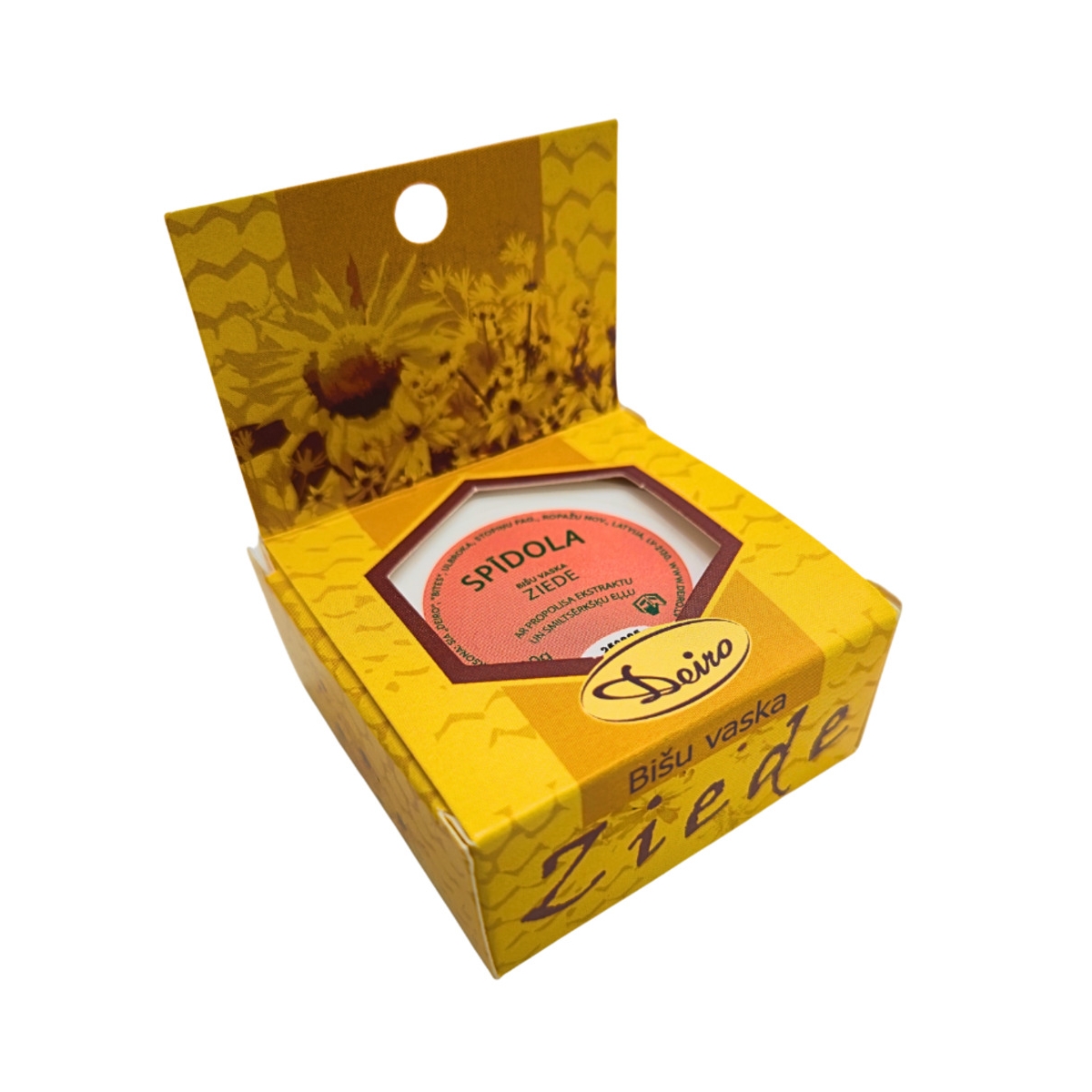 SPĪDOLA Bišu vaska ziede ar propolisa ekstraktu un smiltsērkšķu eļļu, 10 g - Produkta attēls