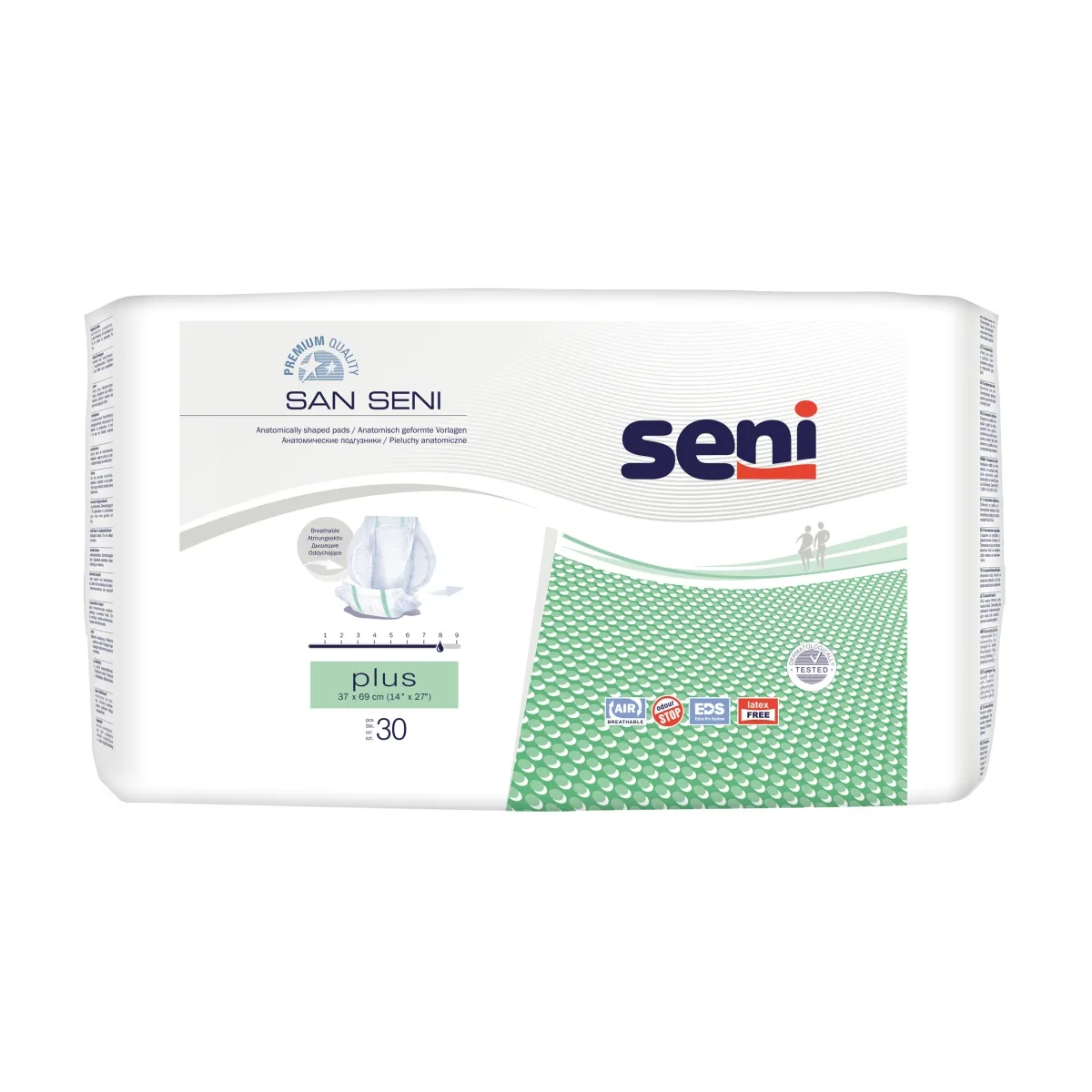 SAN SENI PLUS anatomiskie ieliktņi, 30 gab. - Produkta attēls