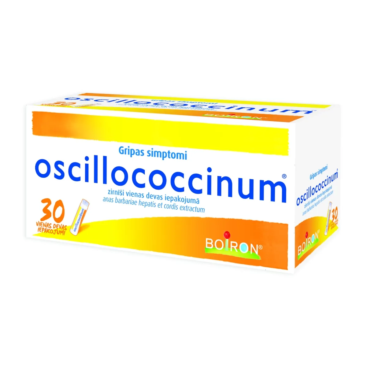 OSCILLOCOCCINUM® 1 g zirnīši, 30 gab - Produkta attēls