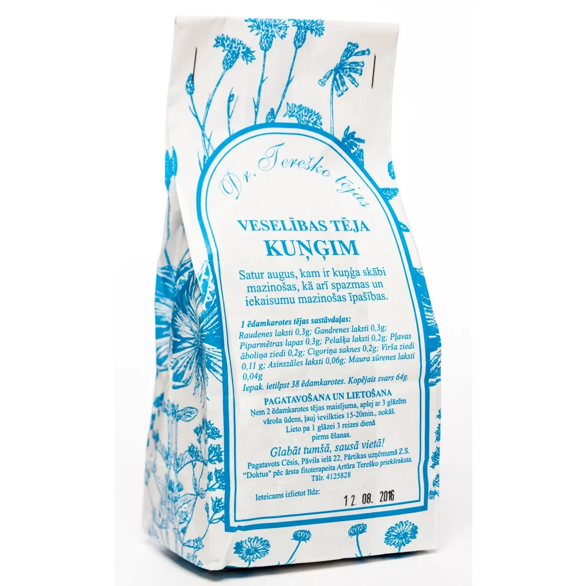 TEREŠKO tēja kuņģim, 64 g. - Produkta attēls