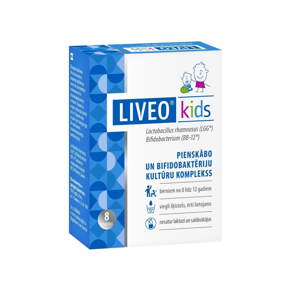 LIVEO Kids pulveris 2 g, 8 gab. - Produkta attēls 1