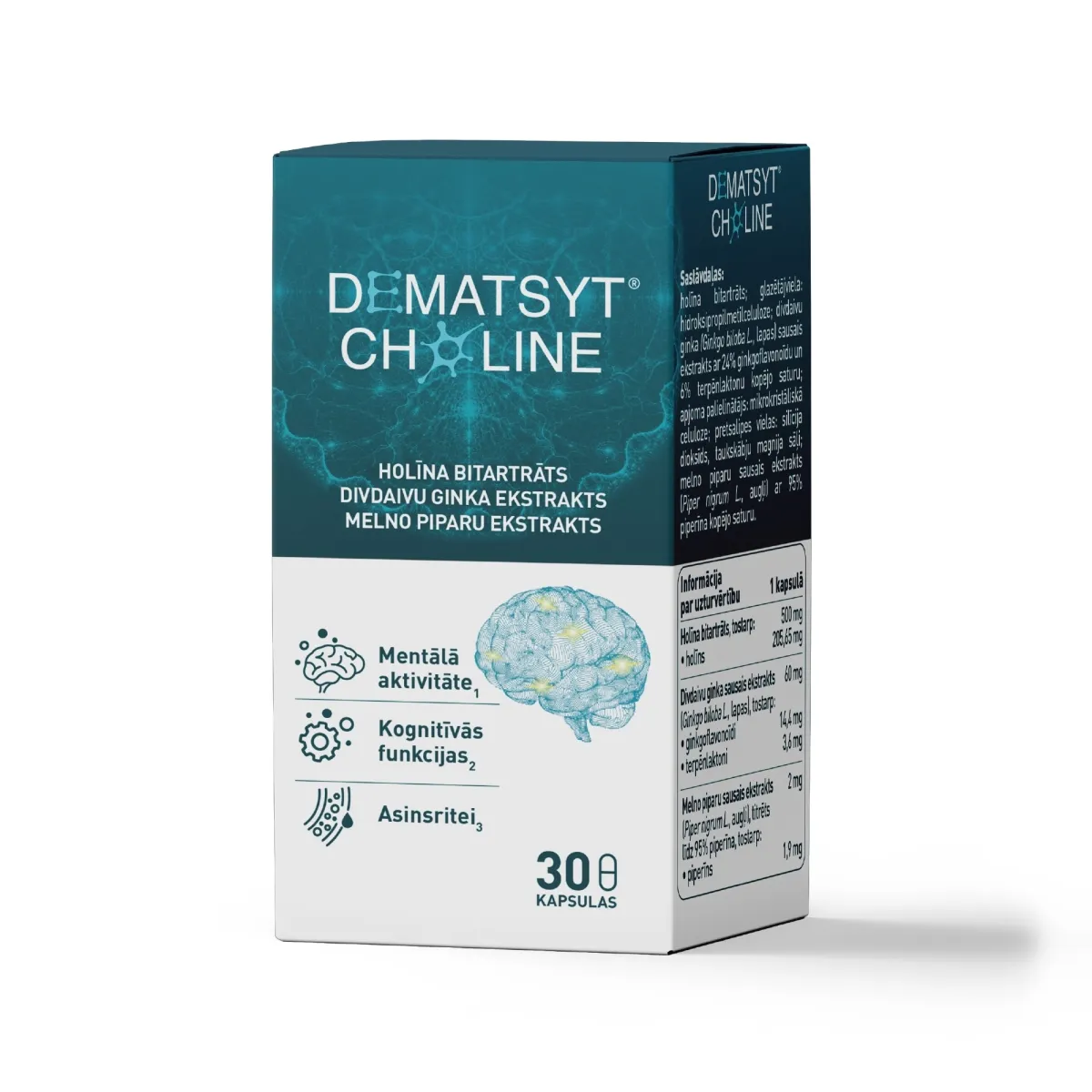 DEMATSYT® Choline kapsulas, 30 gab - Produkta attēls