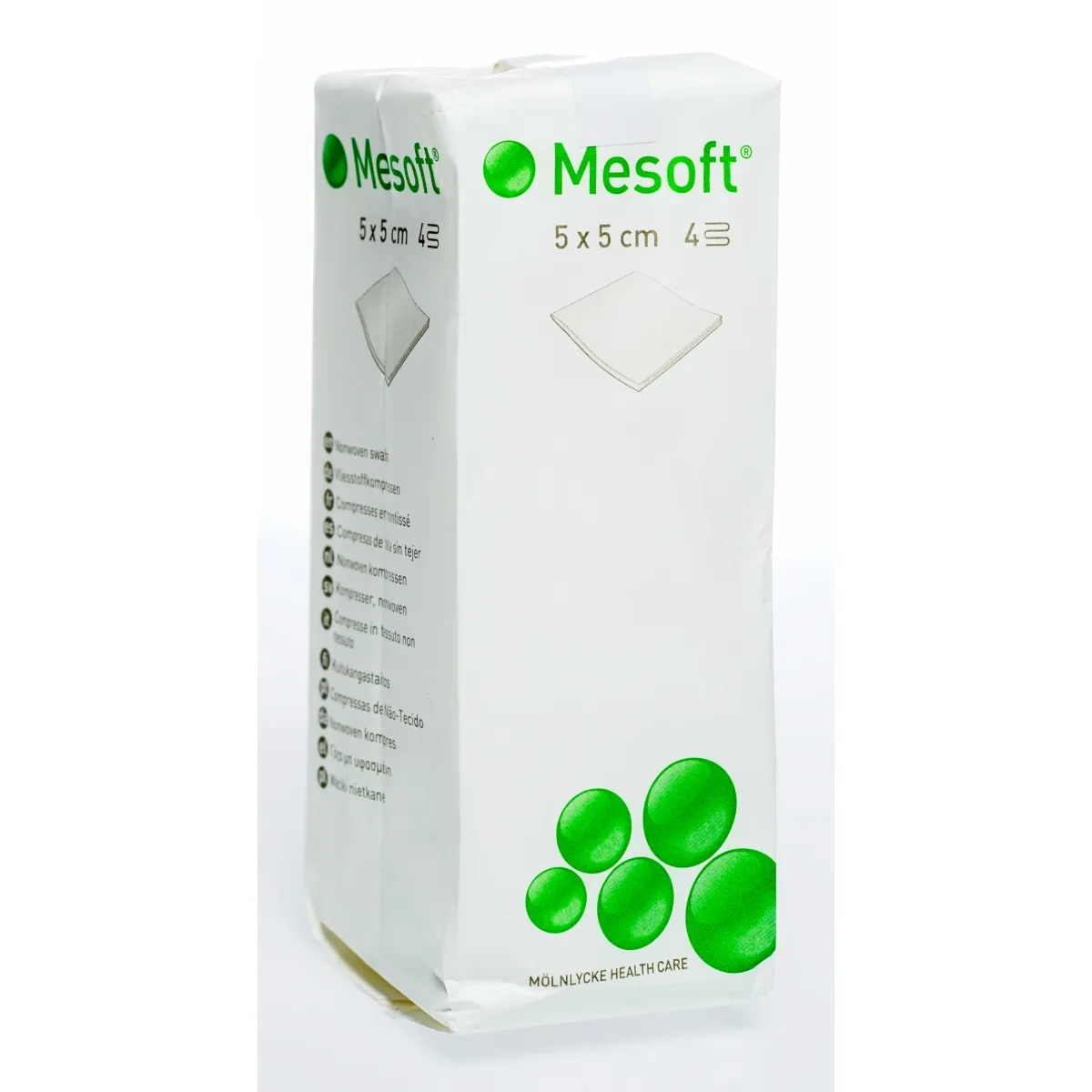 MESOFT Nesterilas salvetes 5 x 5cm (40g) 100 gab. - Produkta attēls