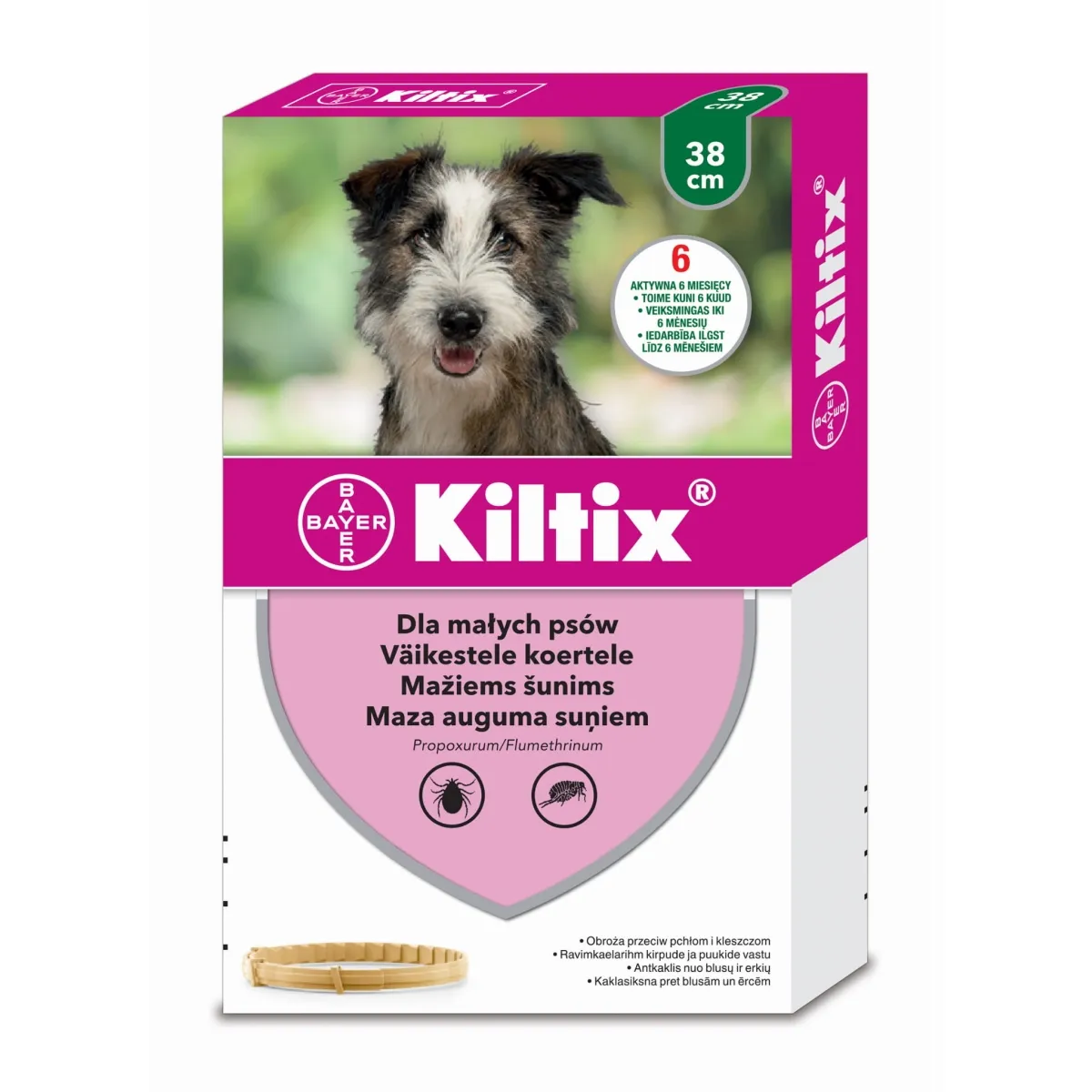 KILTIX KAKLA SIKSNA 38CM MAZIEM SUŅIEM - Produkta attēls