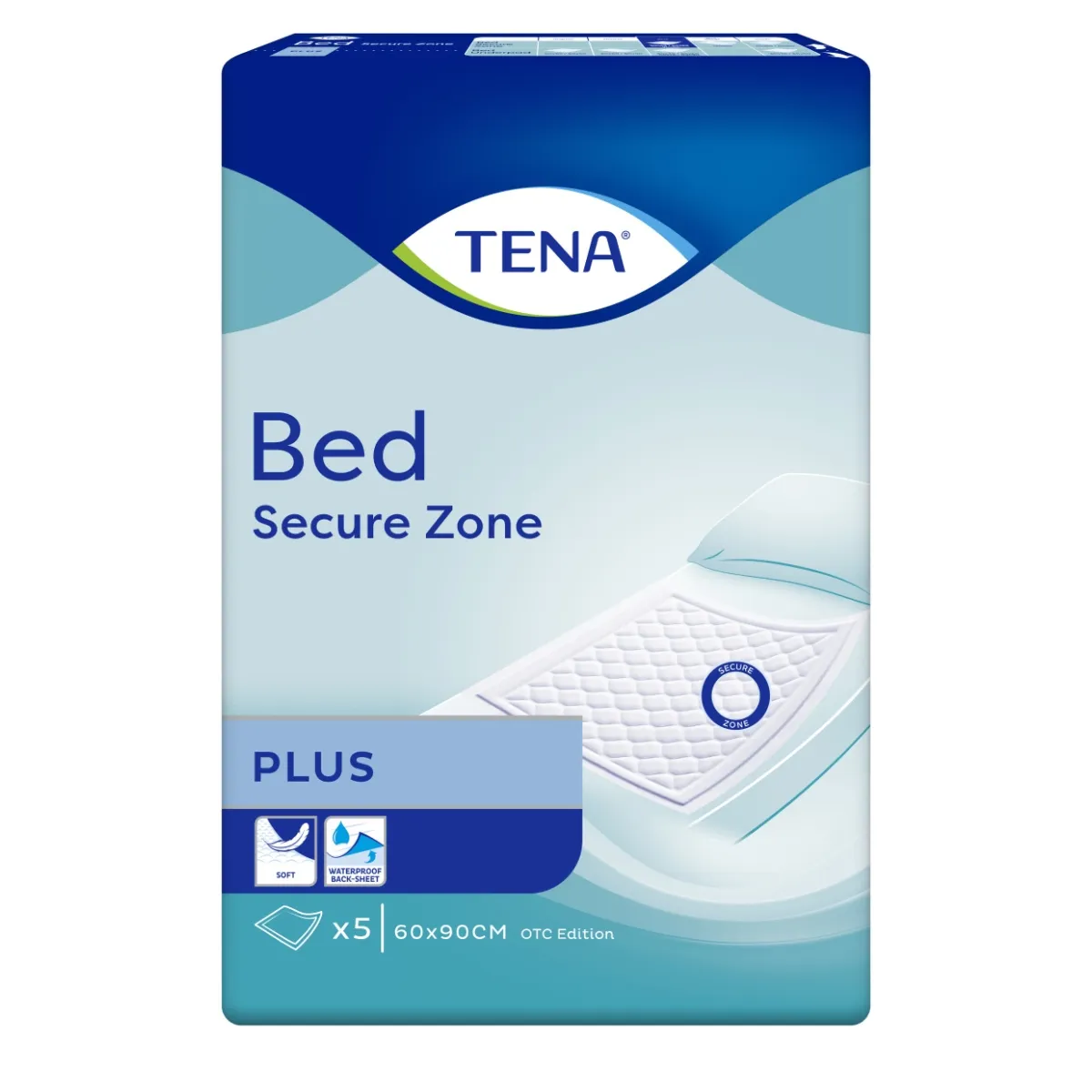TENA Bed Plus paladziņi 60x90cm, 5 gab. - Produkta attēls