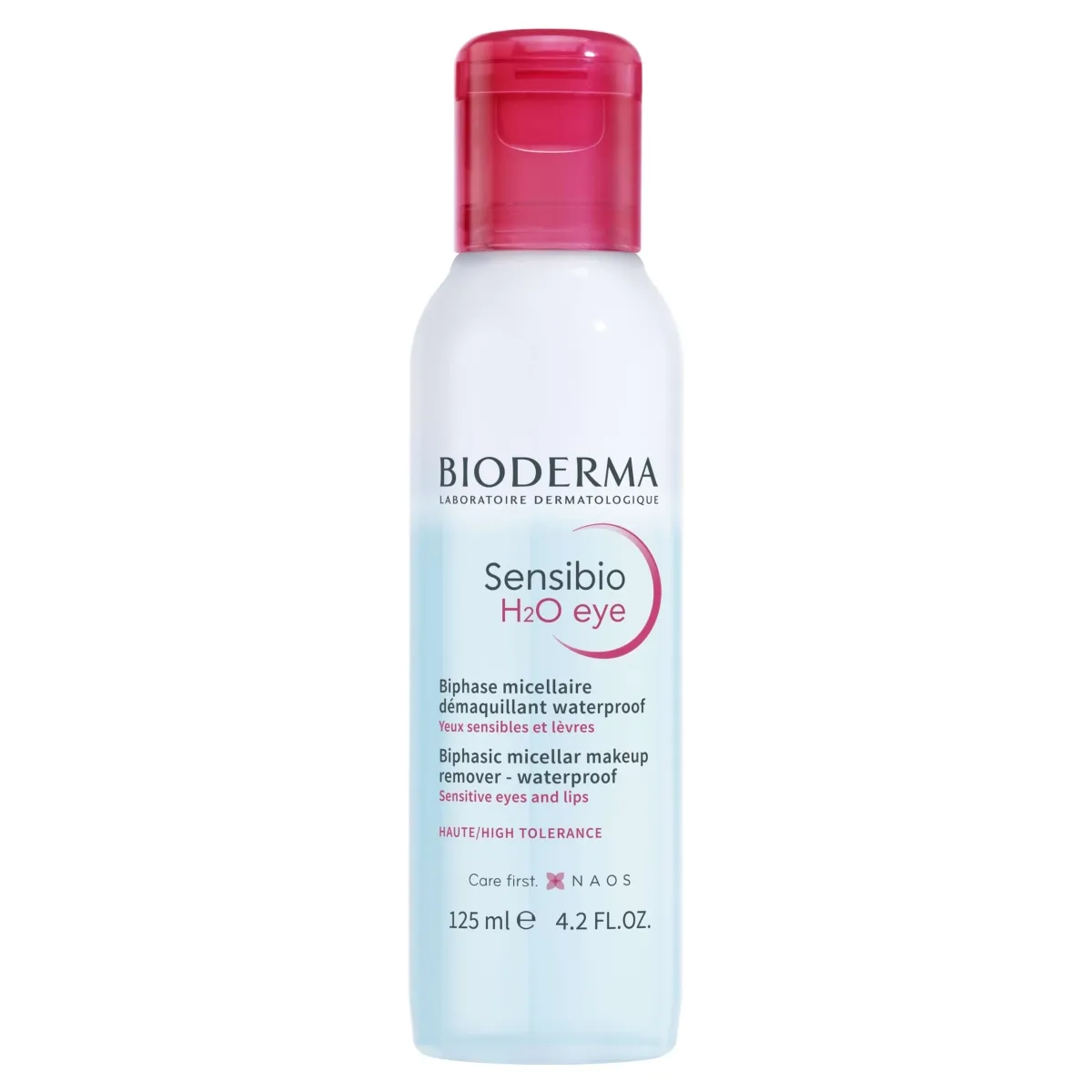 BIODERMA Sensibio H2o Eye divfāžu attīrošais ūdens jūtīgām acīm un lūp - Produkta attēls